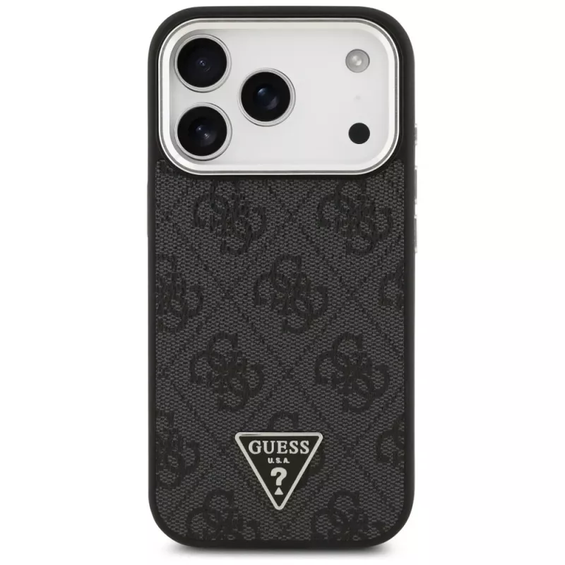 Θήκη Guess 4G Triangle Logo MagSafe για iPhone 17 Pro (μαύρο)