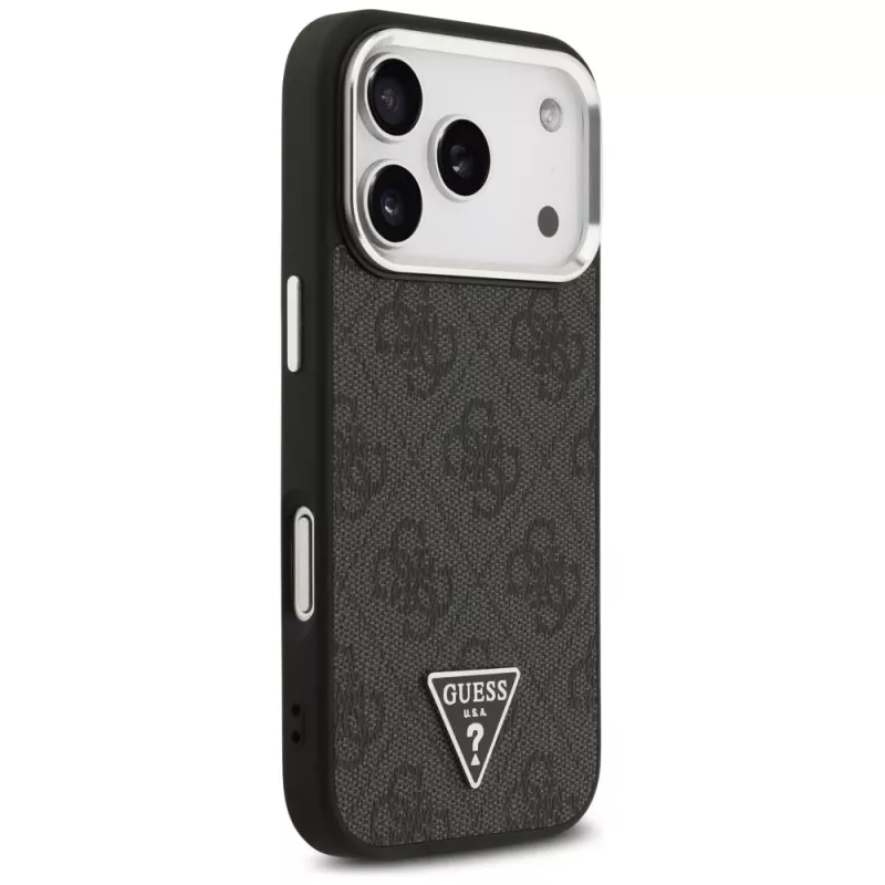 Θήκη Guess 4G Triangle Logo MagSafe για iPhone 17 Pro (μαύρο)