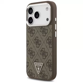 Θήκη Guess 4G Triangle Logo MagSafe για iPhone 17 Pro (καφέ)