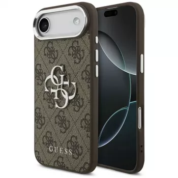 Guess GUHCP17MP4G4SMCW 4G Big 4G Classic Logo θήκη για iPhone Air – καφέ / ασημί