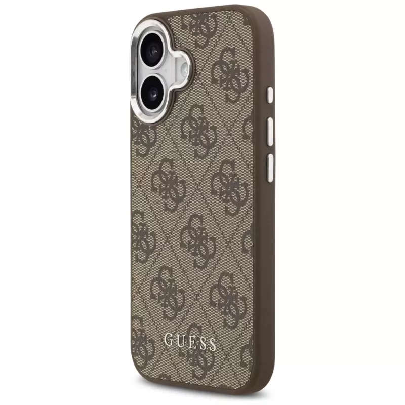 Guess 4G Classic Logo MagSafe θήκη για iPhone 17, καφέ