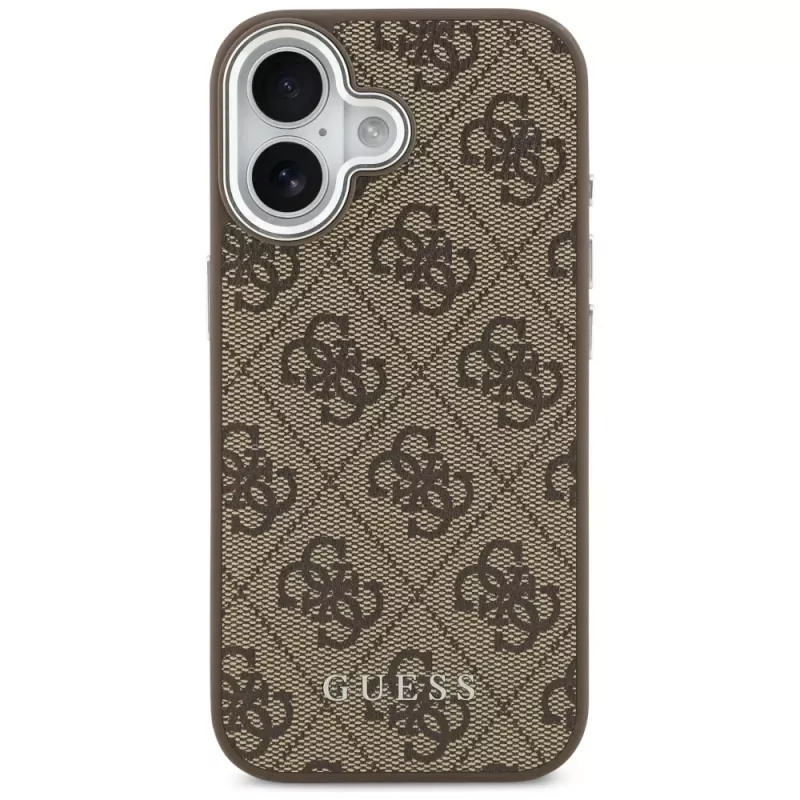 Guess 4G Classic Logo MagSafe θήκη για iPhone 17, καφέ