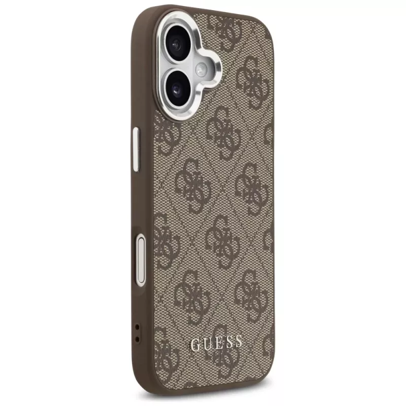 Guess 4G Classic Logo MagSafe θήκη για iPhone 17, καφέ