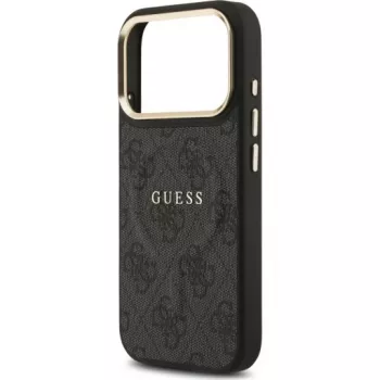 Guess 4G PU Classic Logo MagSafe θήκη πλάτης για Apple iPhone 17 Pro μαύρο