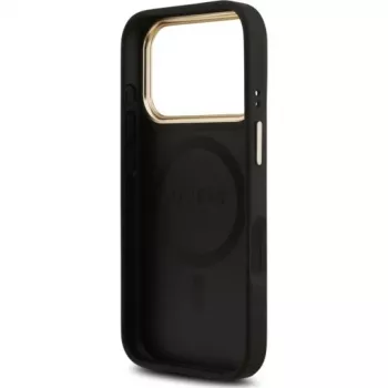 Guess 4G PU Classic Logo MagSafe θήκη πλάτης για Apple iPhone 17 Pro μαύρο