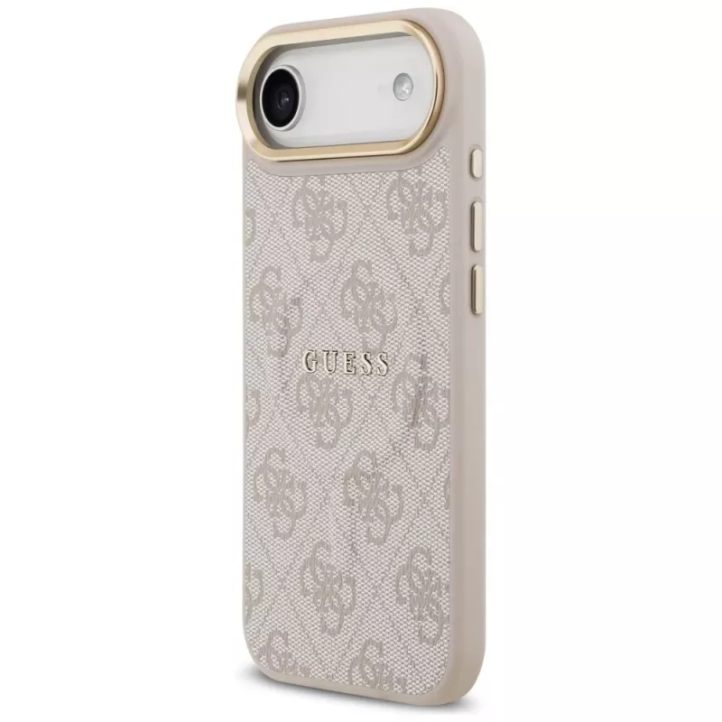Guess 4G PU Classic Logo MagSafe θήκη για iPhone Air ροζ