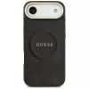 Guess Peony Hot Stamp MagSafe θήκη για iPhone Air, μαύρο