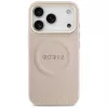 Guess Peony Hot Stamp MagSafe θήκη για iPhone 17 Pro, ροζ