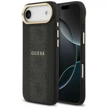 Guess 4G Stripe MagSafe θήκη για iPhone Air, μαύρο