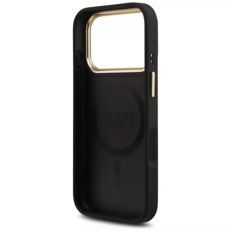 Guess 4G Stripe MagSafe θήκη για iPhone 17 Pro Max μαύρο