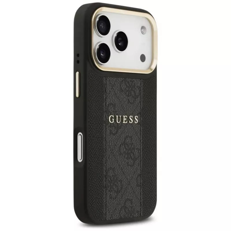 Guess 4G Stripe MagSafe θήκη για iPhone 17 Pro Max μαύρο