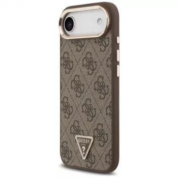 Guess 4G Triangle Logo MagSafe θήκη για iPhone Air, καφέ/χρυσό