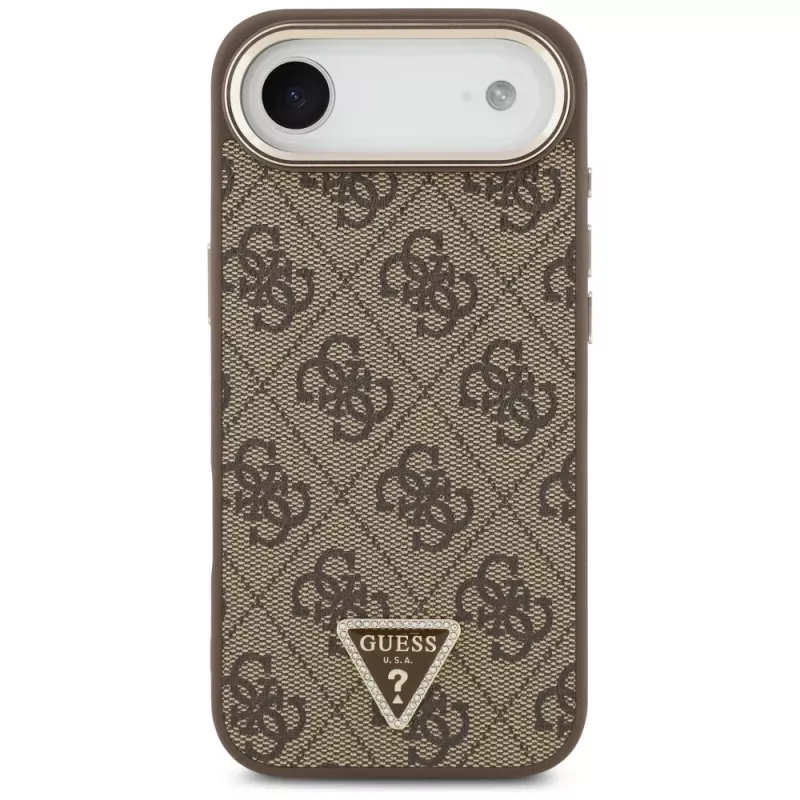 Guess 4G Triangle Logo MagSafe θήκη για iPhone Air, καφέ/χρυσό