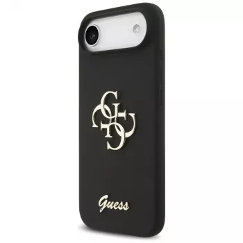 Guess Silicone Big 4G Script θήκη για iPhone Air - μαύρο