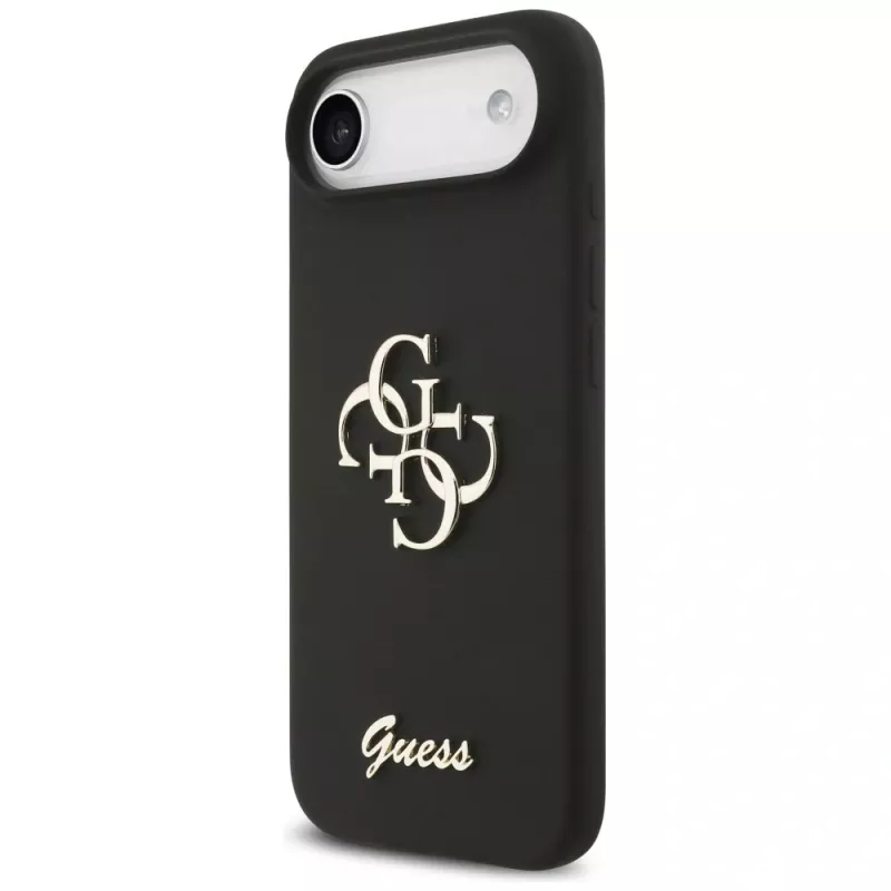 Guess Silicone Big 4G Script θήκη για iPhone Air - μαύρο