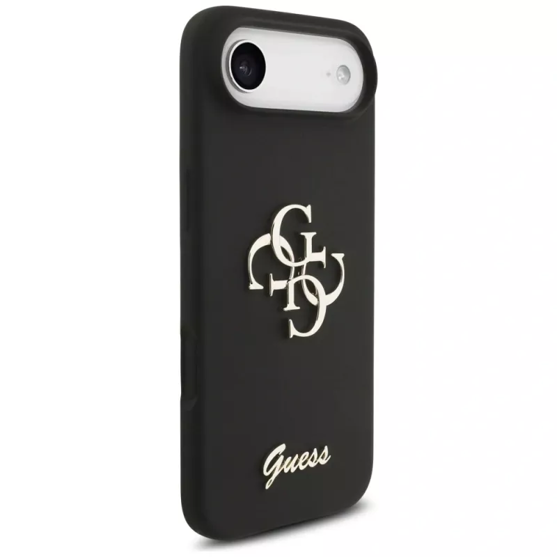 Guess Silicone Big 4G Script θήκη για iPhone Air - μαύρο