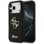 Guess Silicone Big 4G Script θήκη για iPhone 17 Pro μαύρο
