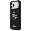 Guess Silicone Big 4G Script θήκη για iPhone 17 Pro Max, μαύρο