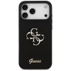 Guess Silicone Big 4G Script θήκη για iPhone 17 Pro Max, μαύρο
