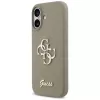 Guess Silicone Big 4G Script θήκη τηλεφώνου για iPhone 17 - καφέ