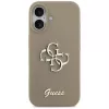 Guess Silicone Big 4G Script θήκη τηλεφώνου για iPhone 17 - καφέ