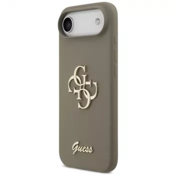 Guess Silicone Big 4G Script θήκη για iPhone Air καφέ