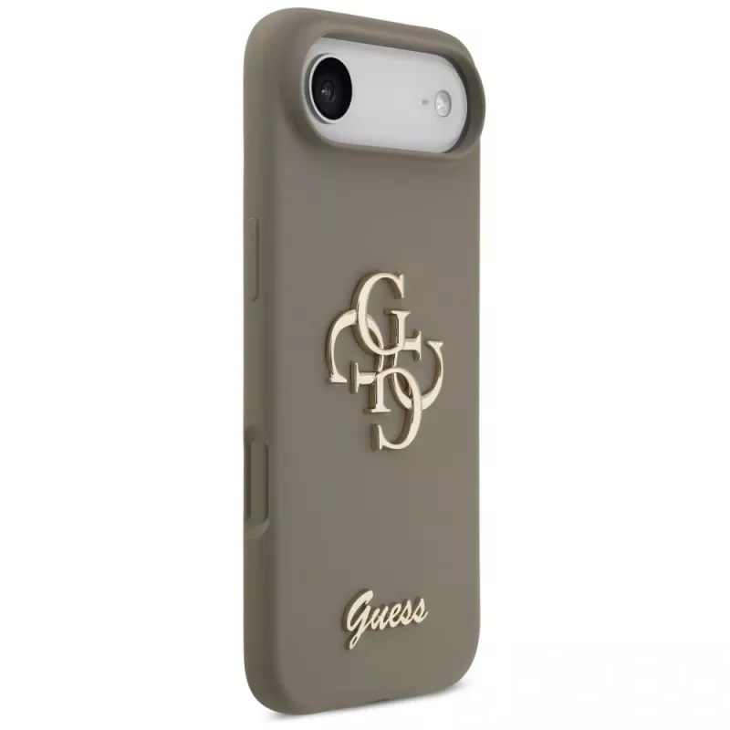 Guess Silicone Big 4G Script θήκη για iPhone Air καφέ