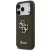 Guess Silicone Big 4G Script θήκη για iPhone 17 Pro Max χακί
