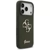 Guess Silicone Big 4G Script θήκη για iPhone 17 Pro Max χακί