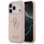 Guess Silicone Big 4G Script Πίσω Κάλυμμα για Apple iPhone 17 Pro - Ροζ