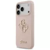 Guess Silicone Big 4G Script Πίσω Κάλυμμα για Apple iPhone 17 Pro - Ροζ
