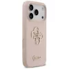 Guess Silicone Big 4G Script Πίσω Κάλυμμα για Apple iPhone 17 Pro - Ροζ