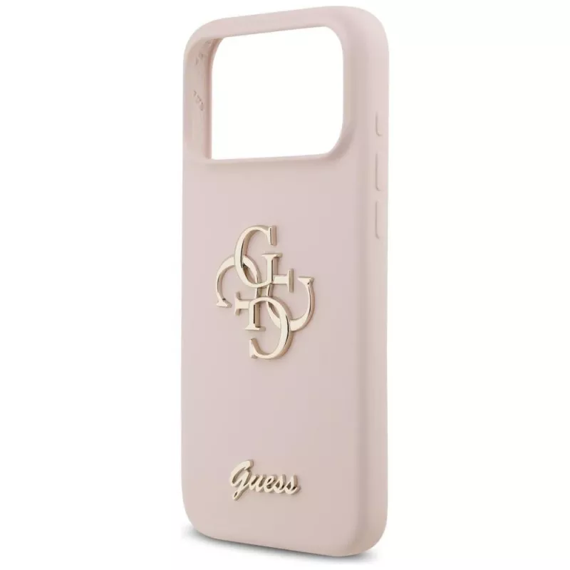 Guess Silicone Big 4G Script Case για Apple iPhone 17 Pro Max - Pink