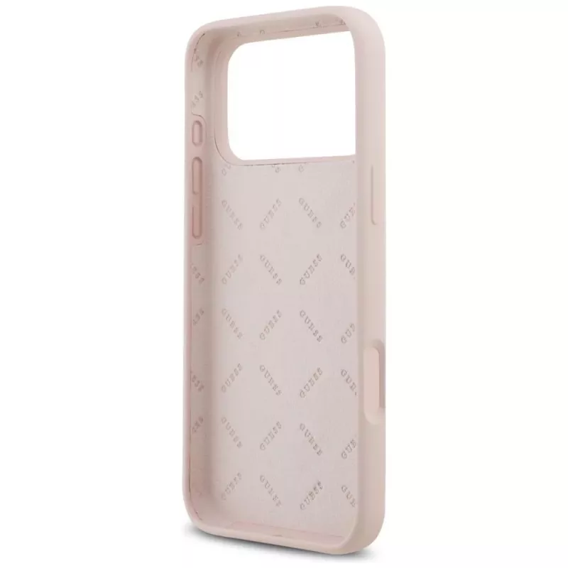 Guess Silicone Big 4G Script Case για Apple iPhone 17 Pro Max - Pink