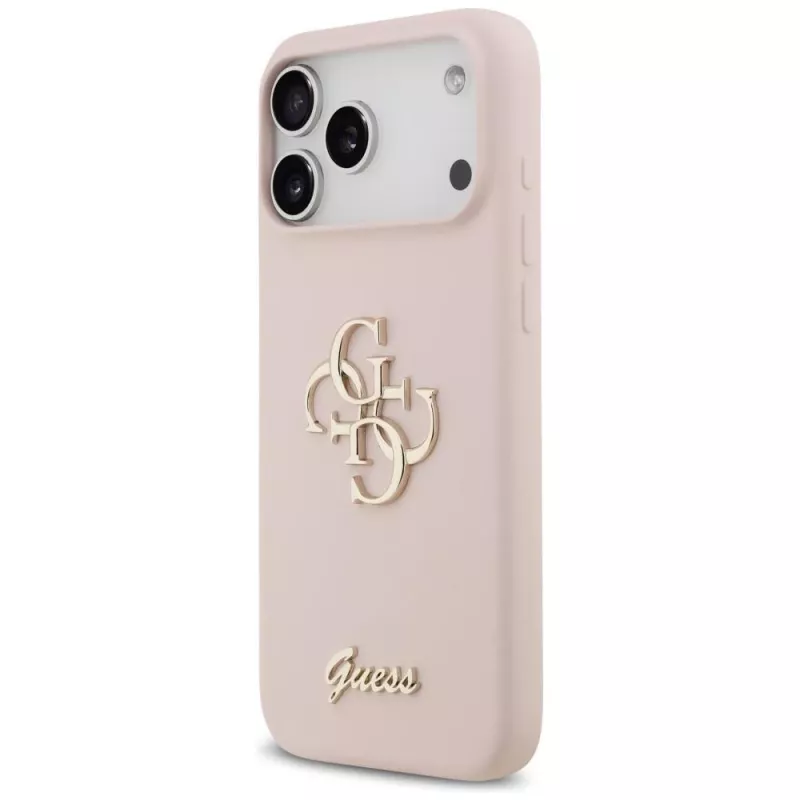 Guess Silicone Big 4G Script Case για Apple iPhone 17 Pro Max - Pink