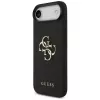 Guess Grained Big 4G & Classic Logo Case για iPhone Air, μαύρο