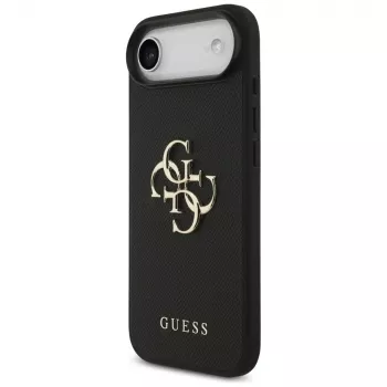 Guess Grained Big 4G & Classic Logo Case για iPhone Air, μαύρο