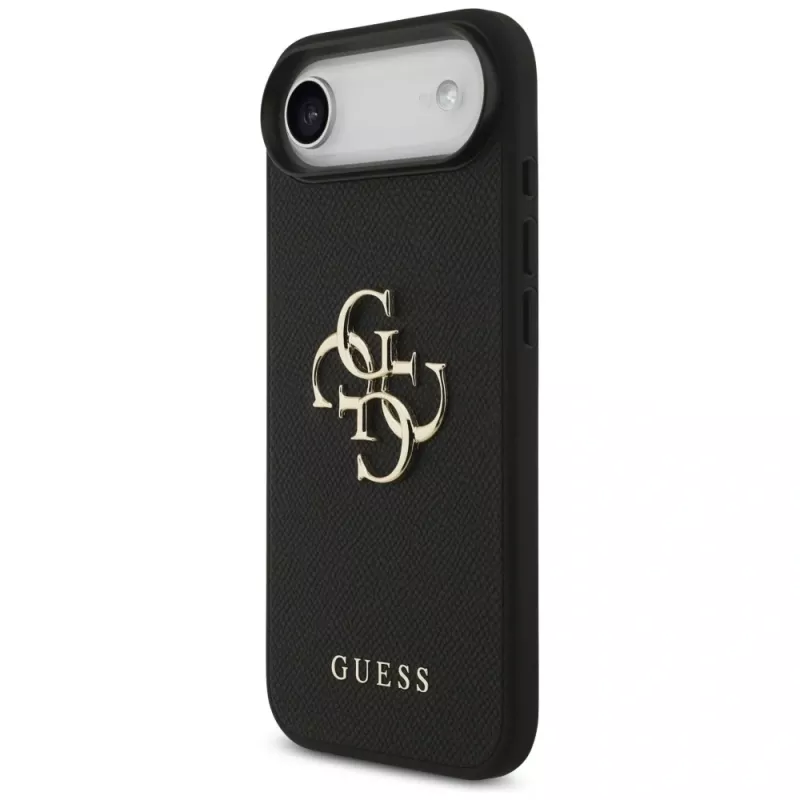 Guess Grained Big 4G & Classic Logo Case για iPhone Air, μαύρο