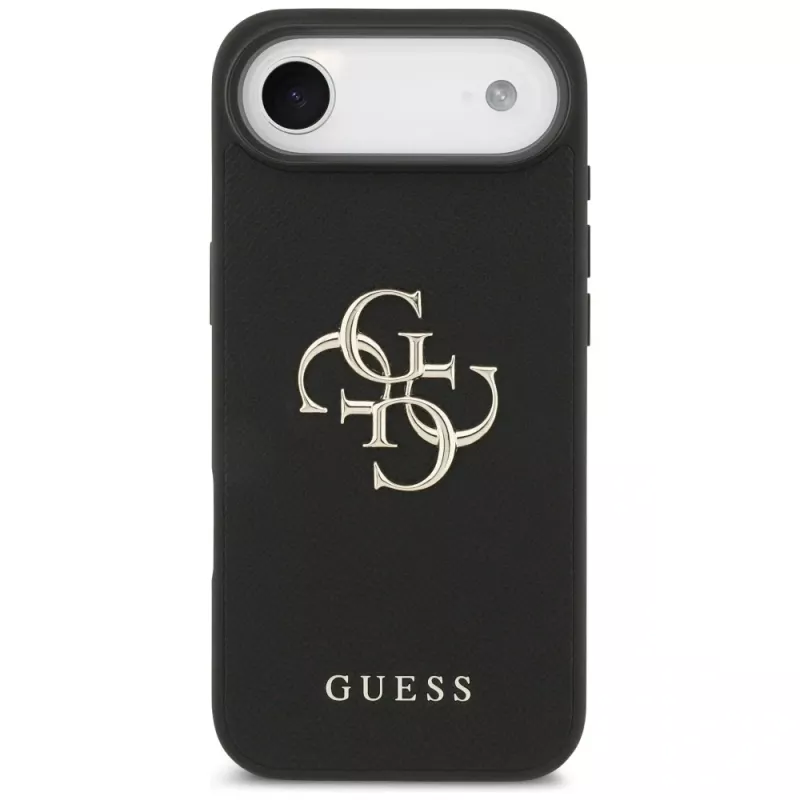 Guess Grained Big 4G & Classic Logo Case για iPhone Air, μαύρο