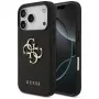 Guess Grained Big 4G & Classic Logo Protective Case για Apple iPhone 17 Pro, μαύρο