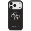 Guess Grained Big 4G & Classic Logo Protective Case για Apple iPhone 17 Pro, μαύρο