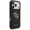 Guess Grained Big 4G & Classic Logo Protective Case για Apple iPhone 17 Pro, μαύρο