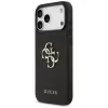 Guess Grained Big 4G & Classic Logo Πίσω Κάλυμμα για iPhone 17 Pro Max, Μαύρο