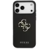 Guess Grained Big 4G & Classic Logo Πίσω Κάλυμμα για iPhone 17 Pro Max, Μαύρο