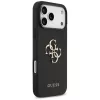 Guess Grained Big 4G & Classic Logo Πίσω Κάλυμμα για iPhone 17 Pro Max, Μαύρο