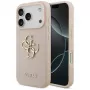 Guess Grained Big 4G & Classic Logo Case για iPhone 17 Pro ροζ