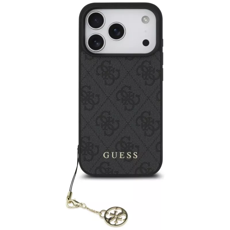 Guess 4G Charms Collection MagSafe Case για Apple iPhone 17 Pro, μαύρο