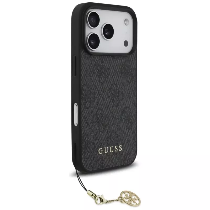Guess 4G Charms Collection MagSafe Case για Apple iPhone 17 Pro, μαύρο