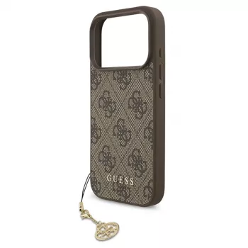 Guess 4G Charms Collection MagSafe Case για iPhone 17 Pro (καφέ)