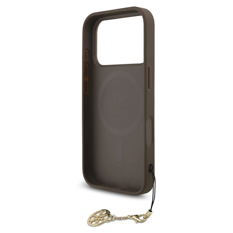 Guess 4G Charms Collection MagSafe Case για iPhone 17 Pro (καφέ)